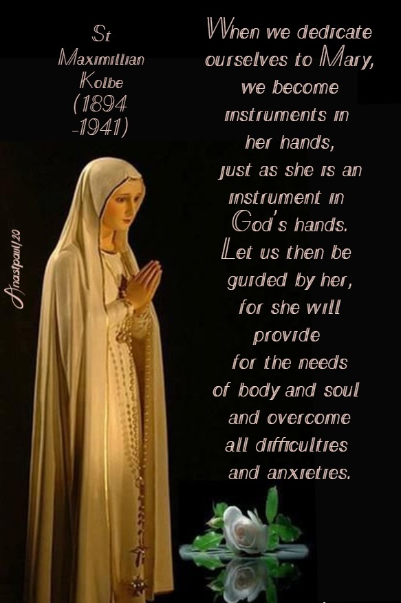 when we dedicate ourselves to mary - st max 14 aug 2020