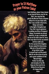 Saint of the Day – 21 September – The Feast of St Matthew, Apostle and ...